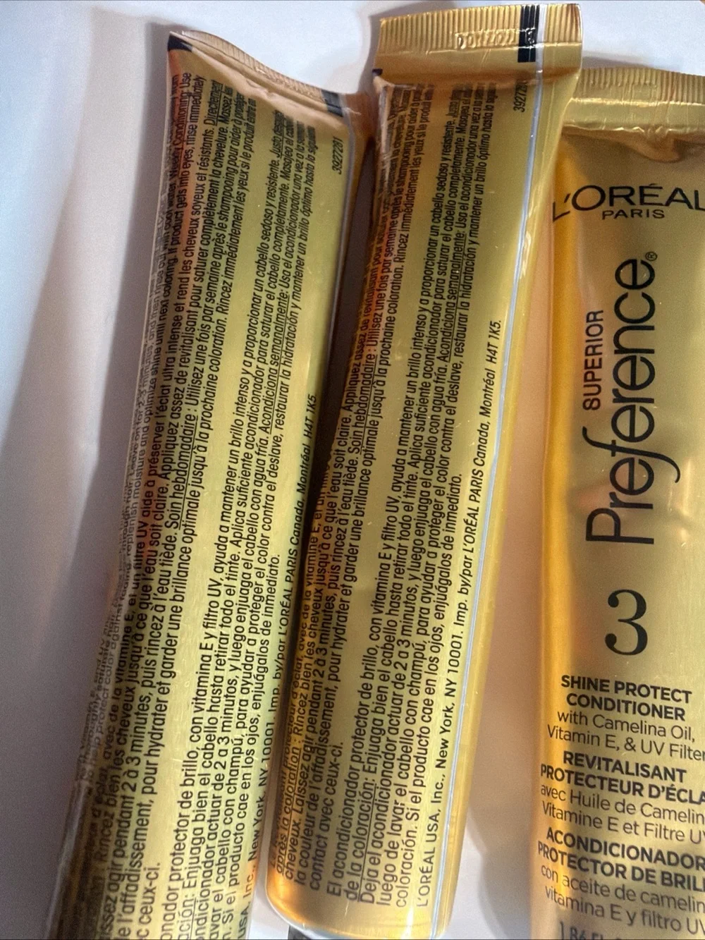 LOreal tubes use hair